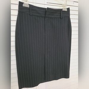 Old Navy Black Pinstripe Pencil Skirt